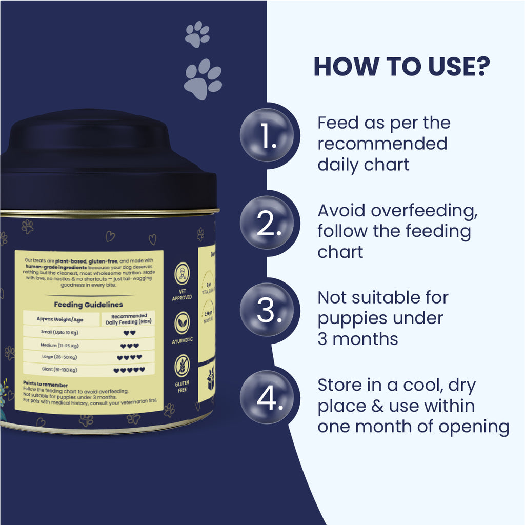 Biskoof - Digestion Support | India's Healthiest Treats for Dogs - 150 Gm