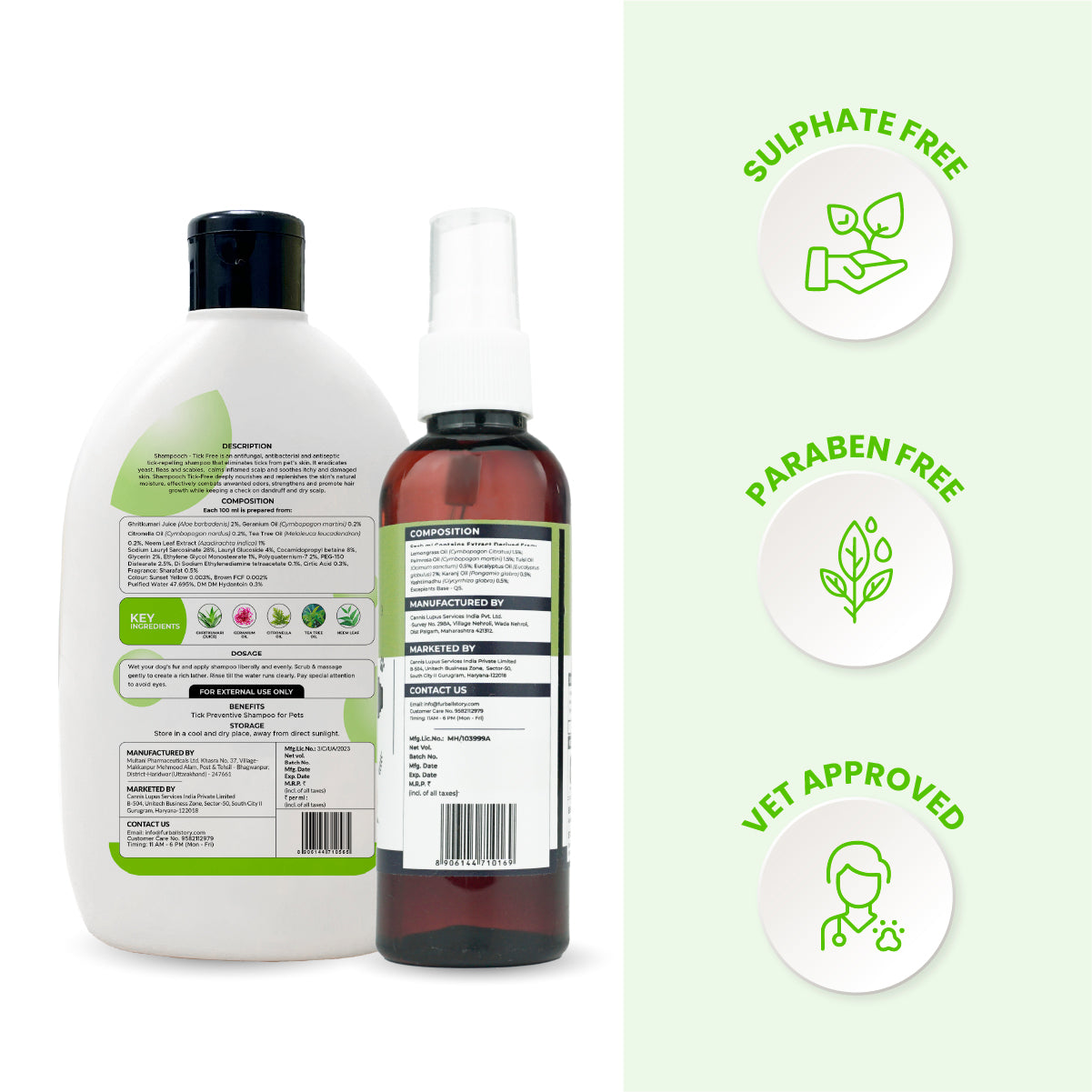 Tick Free Kit - Tick Free Spray & Shampooch Tick Free