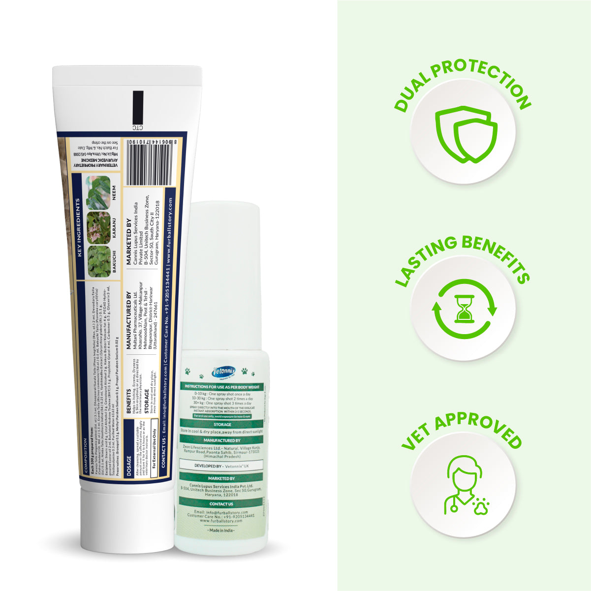 Healthy Skin Kit - Eczo Pet Cream + Cannivin Spray