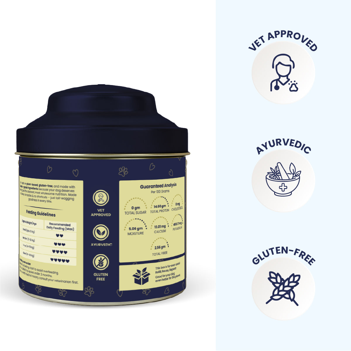 Biskoof - Healthy Skin & Shiny Coat | India's Healthiest Treats for Dogs - 150 Gm