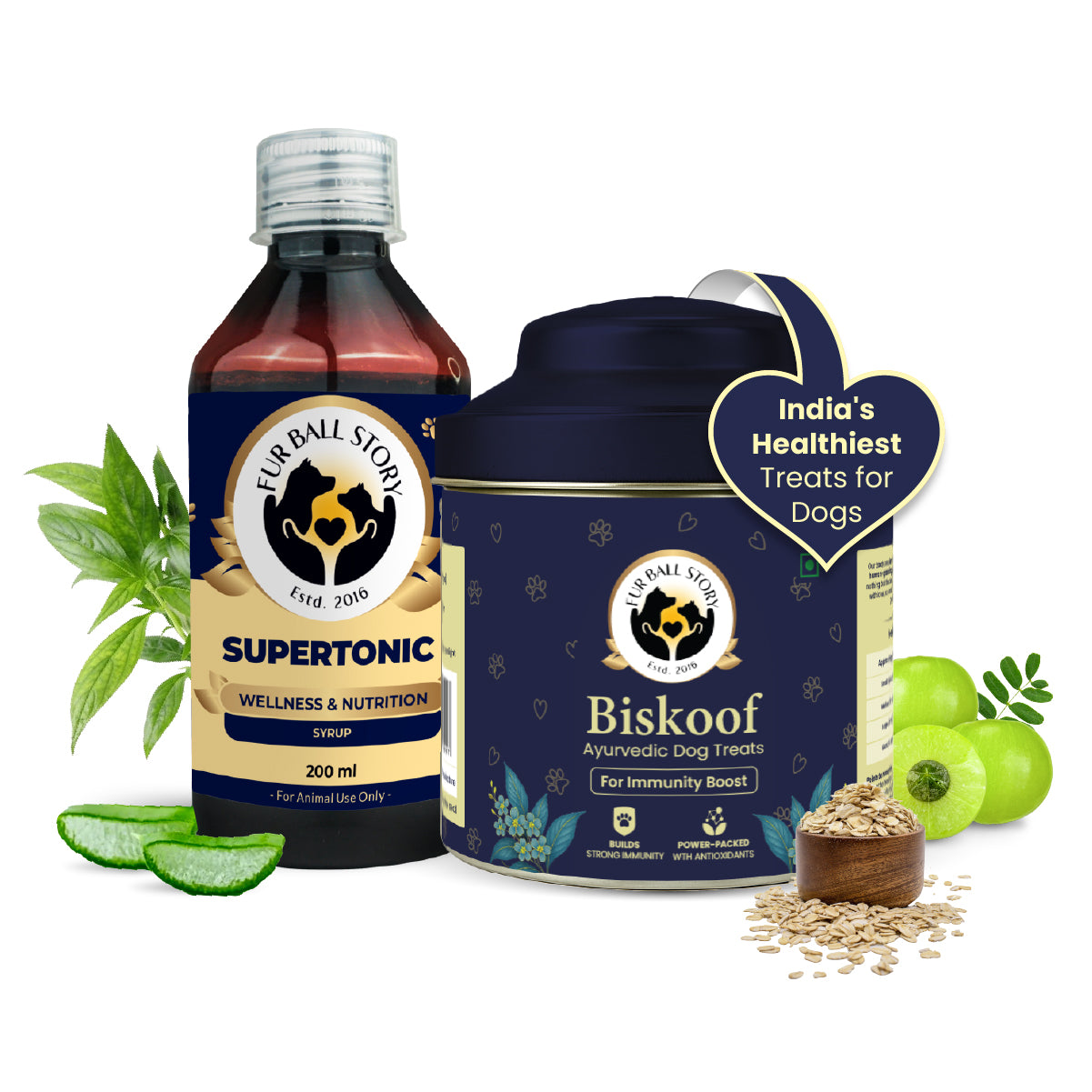 Dog Immunity Combo - Biskoof Immunity Boost & Supertonic Syrup