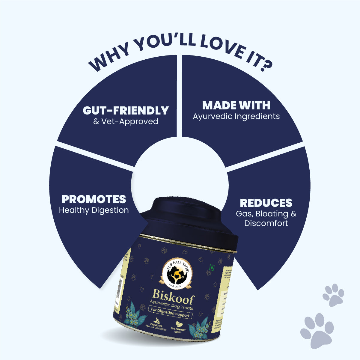 Biskoof - Digestion Support | India's Healthiest Treats for Dogs