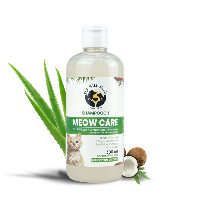 Shampooch Meow Care: Cat Shampoo for Healthy Skin & Shiny Fur - 300ml