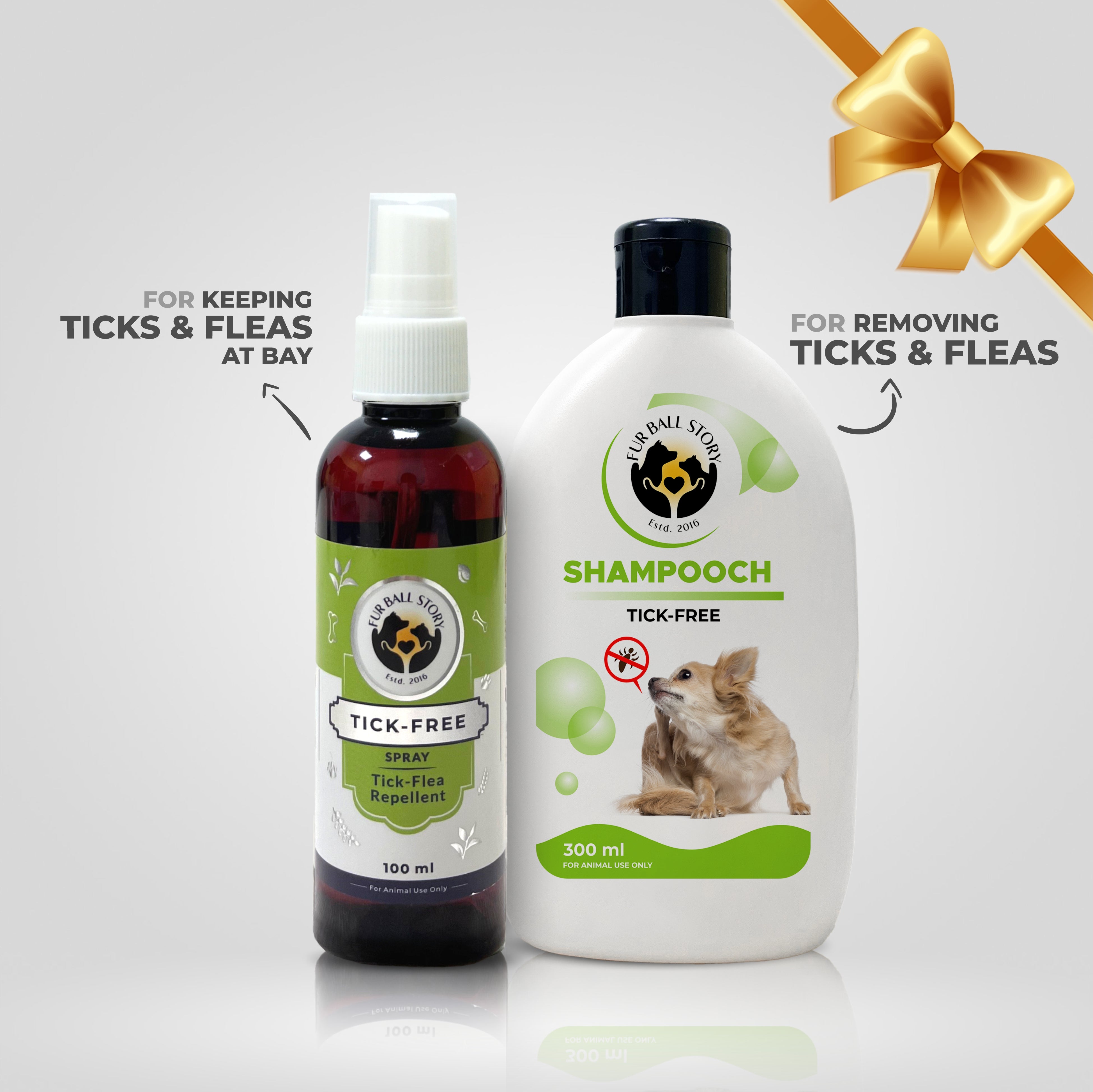 tick free shampoo & tick spray for dogs