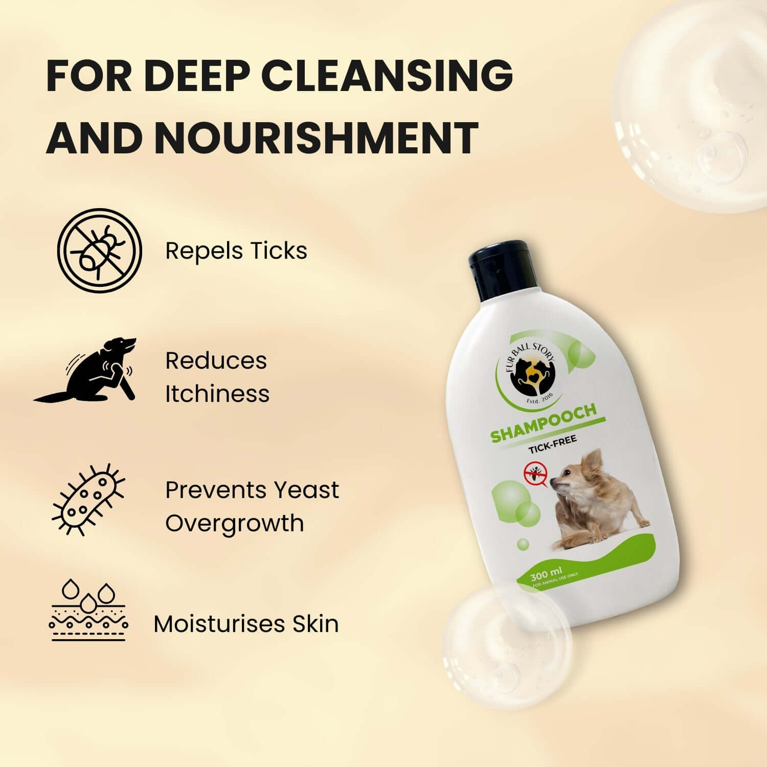 Shampooch Tick-Free Dog Shampoo - Effective Tick and Flea Protection