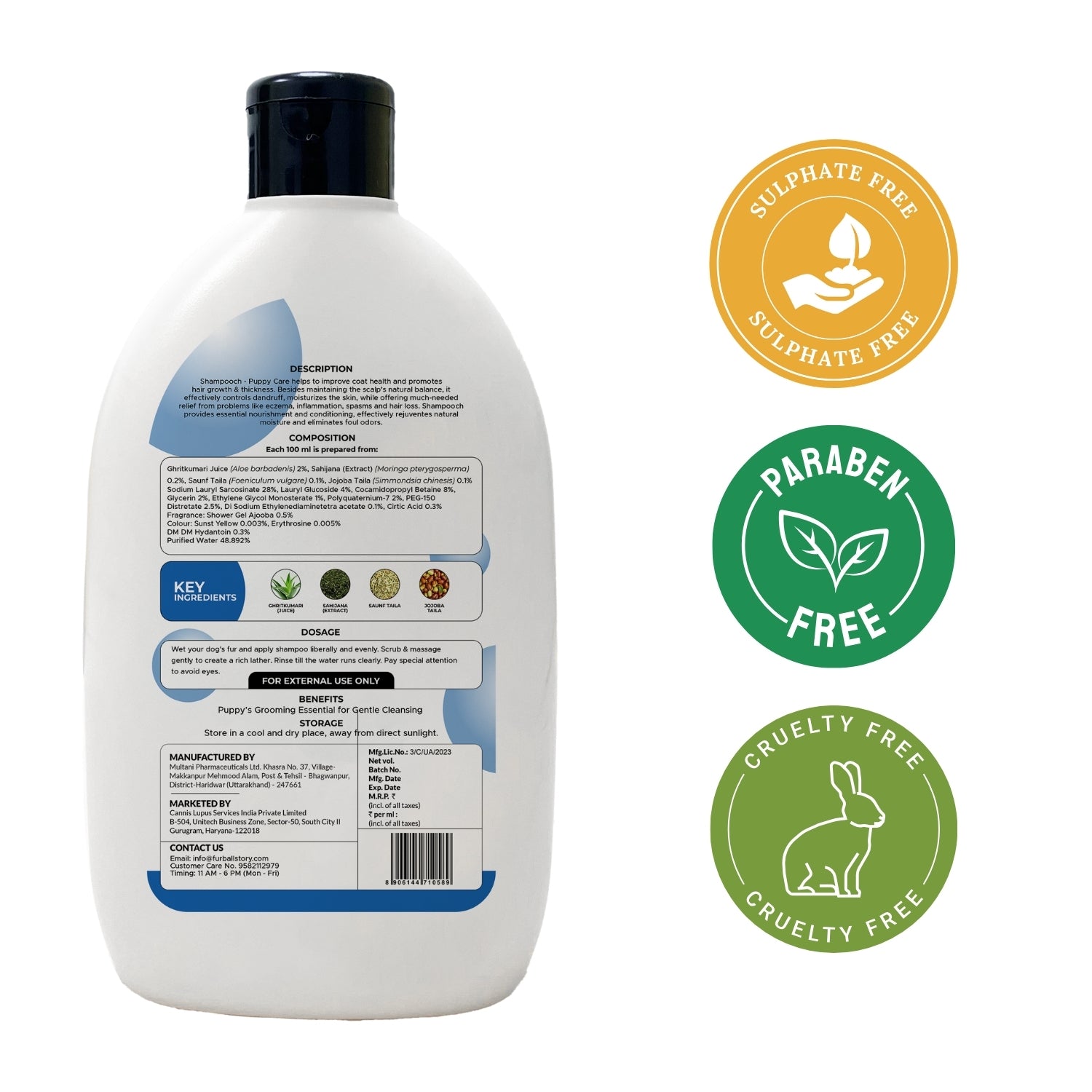 Shampooch Puppy Shampoo - Gentle Care for Your Puppy's Skin and Coat