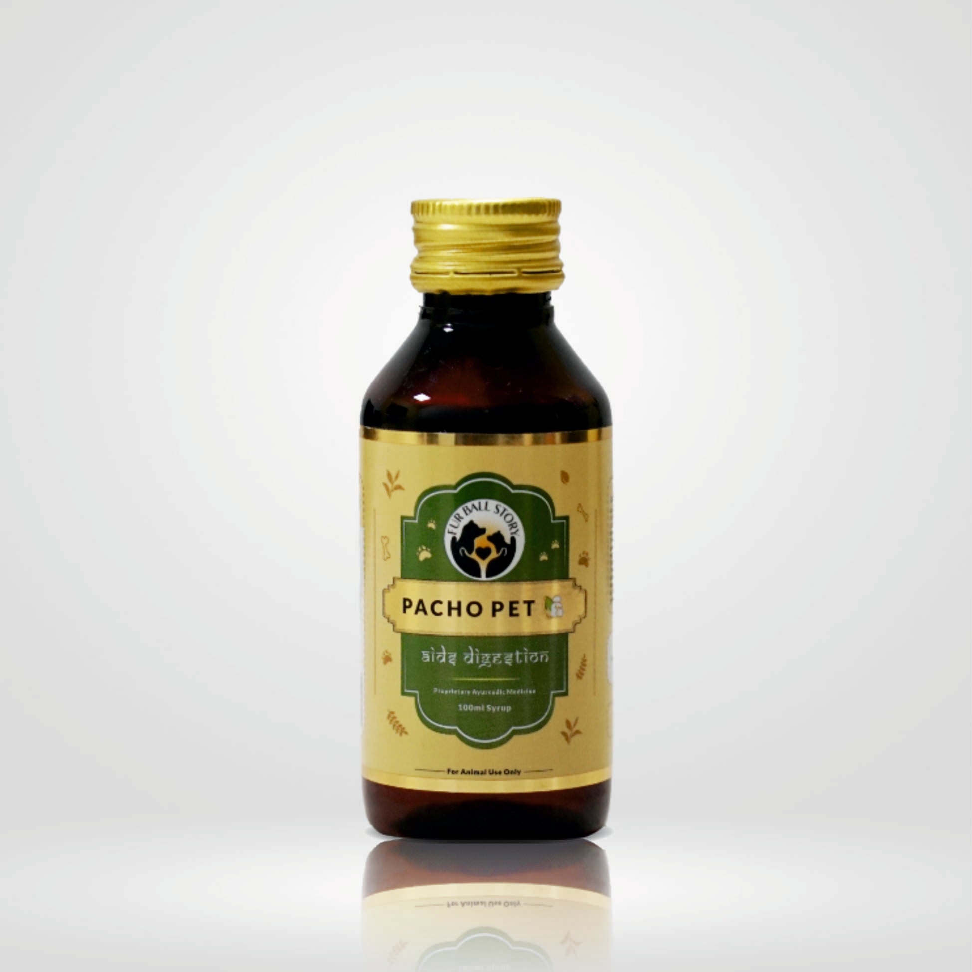 Pacho Pet: Ayurvedic digestion syrup for dogs cats