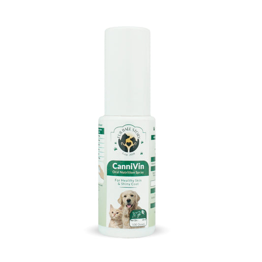 CanniVin Spray: Oral Nutrition Spray For Healthy Skin & Shiny Coat In Dogs & Cats - 20ml
