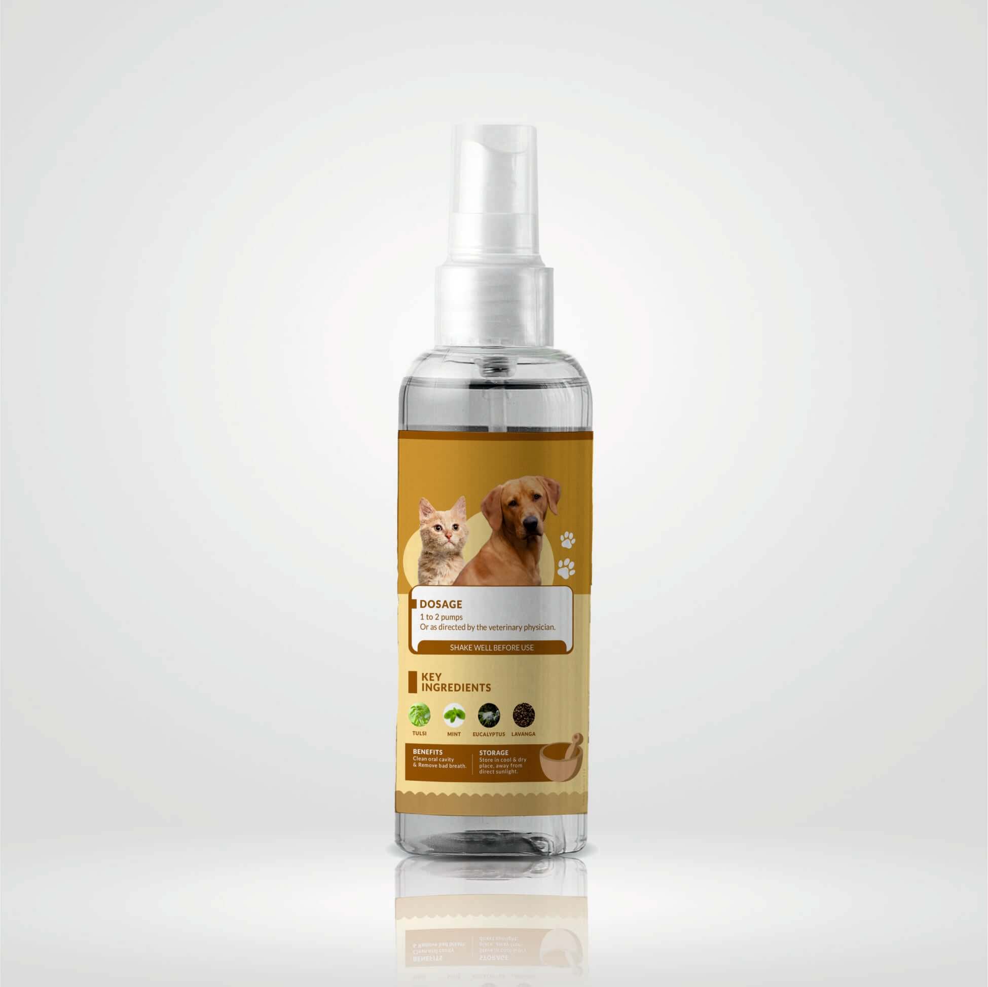 Oral spray for outlet dogs