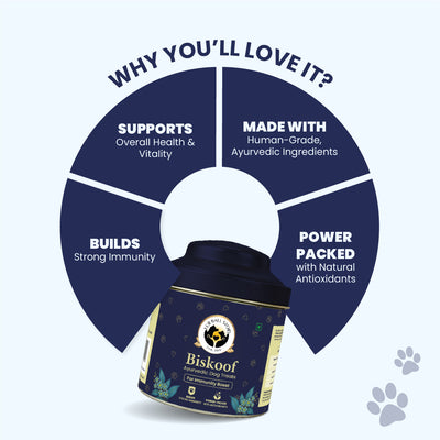 Biskoof - Immunity Boost | India's Healthiest Treats for Dogs - 150 Gm