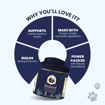 Biskoof - Immunity Boost | India's Healthiest Treats for Dogs - 150 Gm