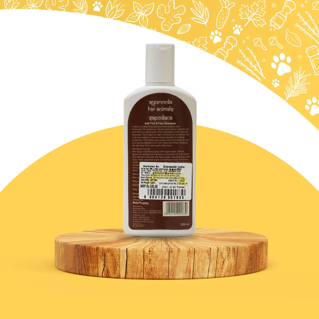 Sapodana Tick & Flea Shampoo 200 ML 