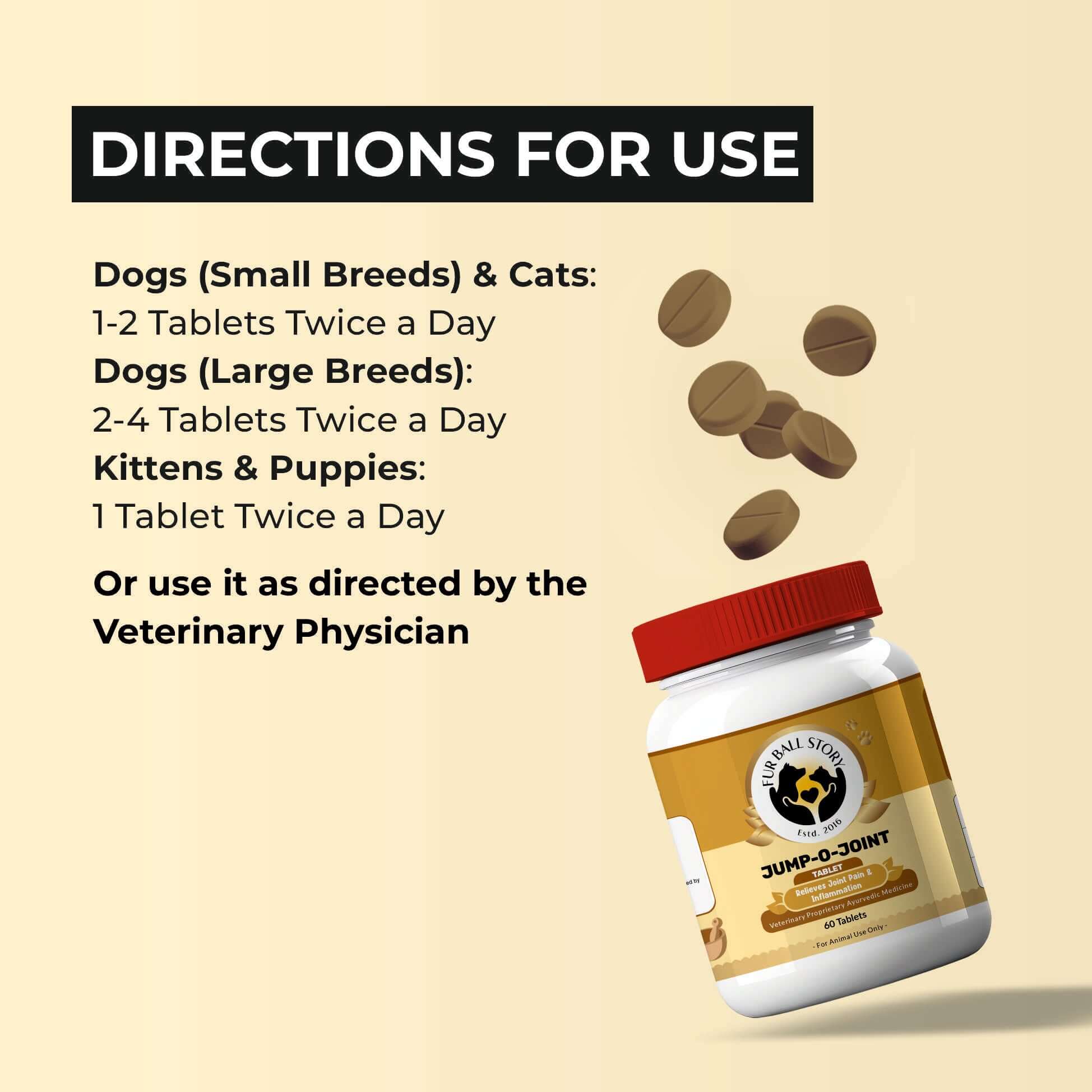 Jump O Joint Joint Care Tablets for Pets