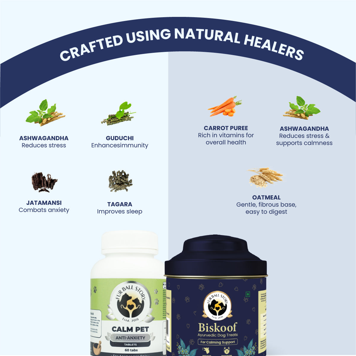 Dog Calming Combo - Calming Treats & Anti Anxiety Tablets for Dogs