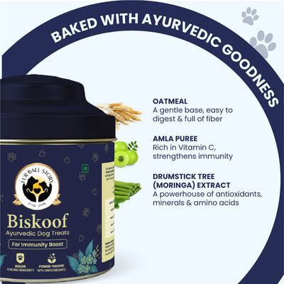 Biskoof - Immunity Boost | India's Healthiest Treats for Dogs - 150 Gm