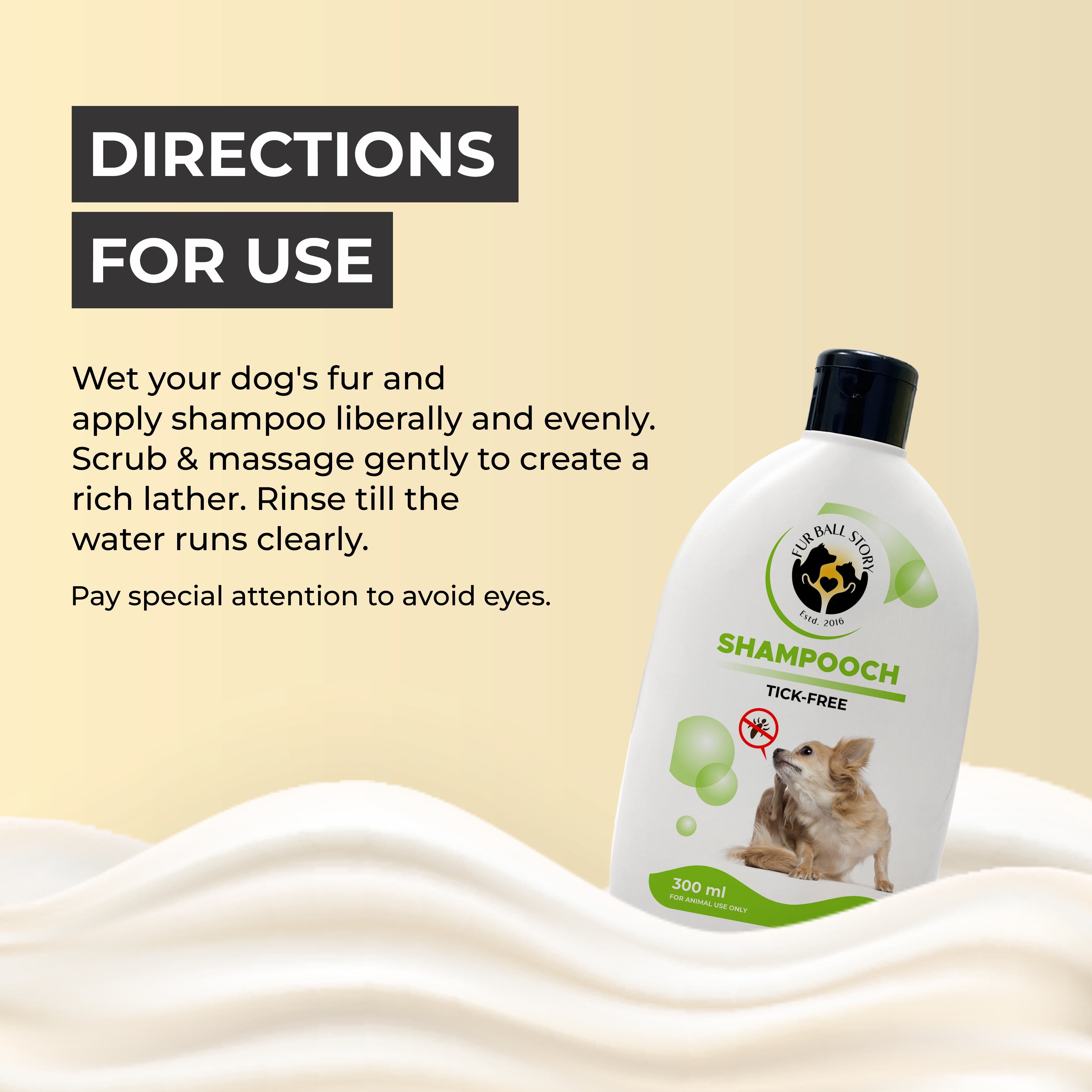 Shampooch Tick Free: directions for use