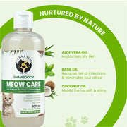 Shampooch Meow Care: Cat Shampoo for Healthy Skin & Shiny Fur - 300ml