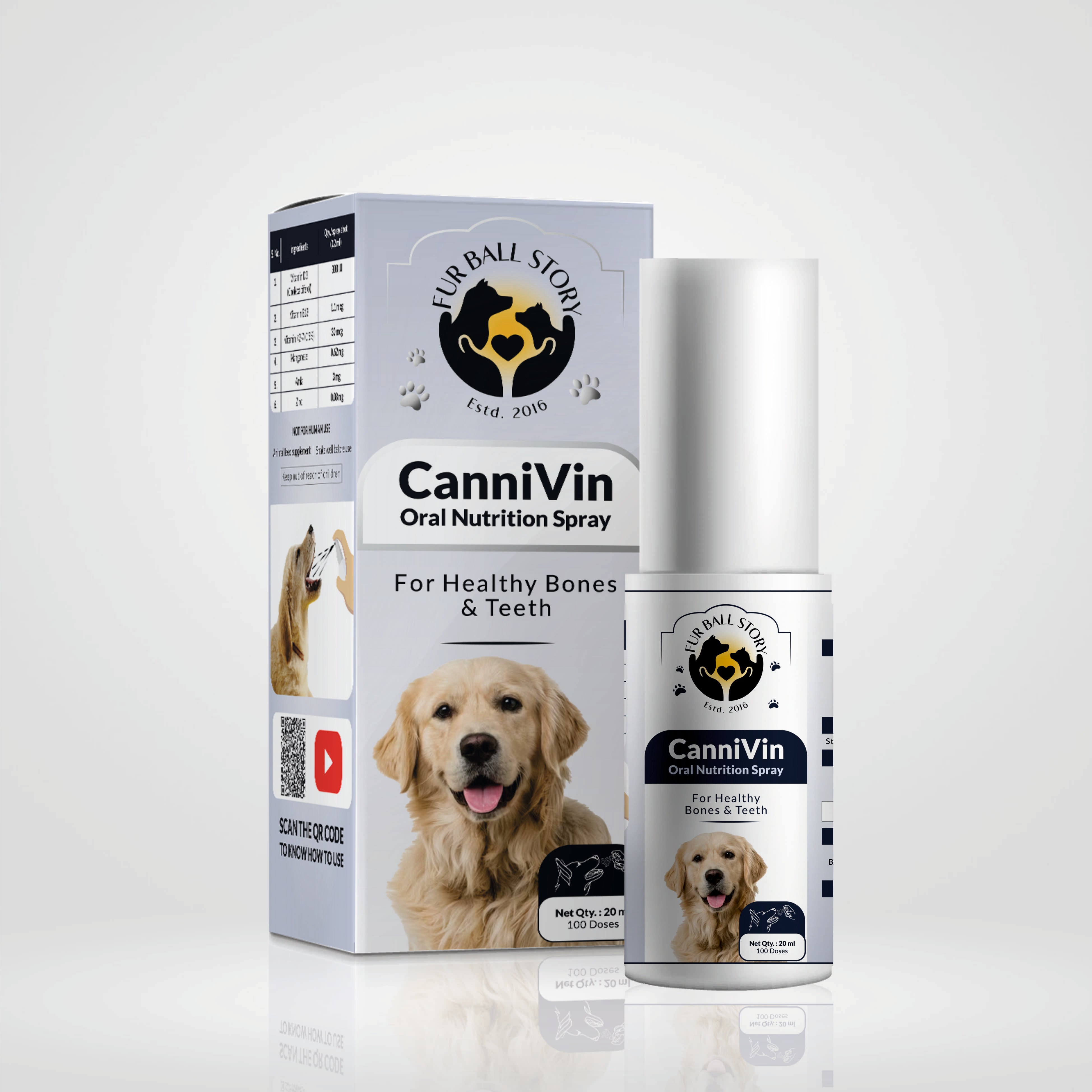 CanniVin Spray: For Healthy Bones & Teeth In Dogs - 20ml