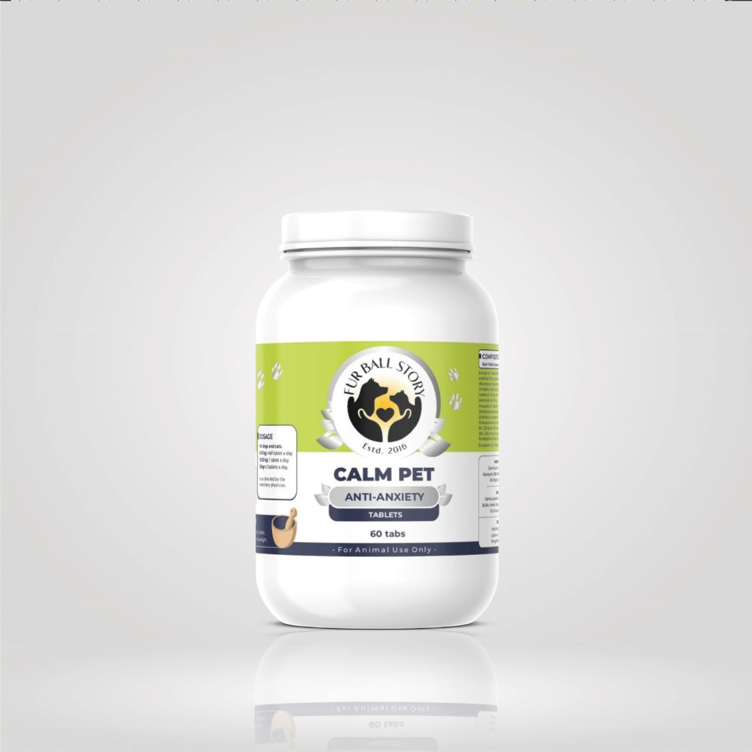 Calm Pet: Anti Anxiety Tablets For Dogs & Cats -  (60 tab/100gm)