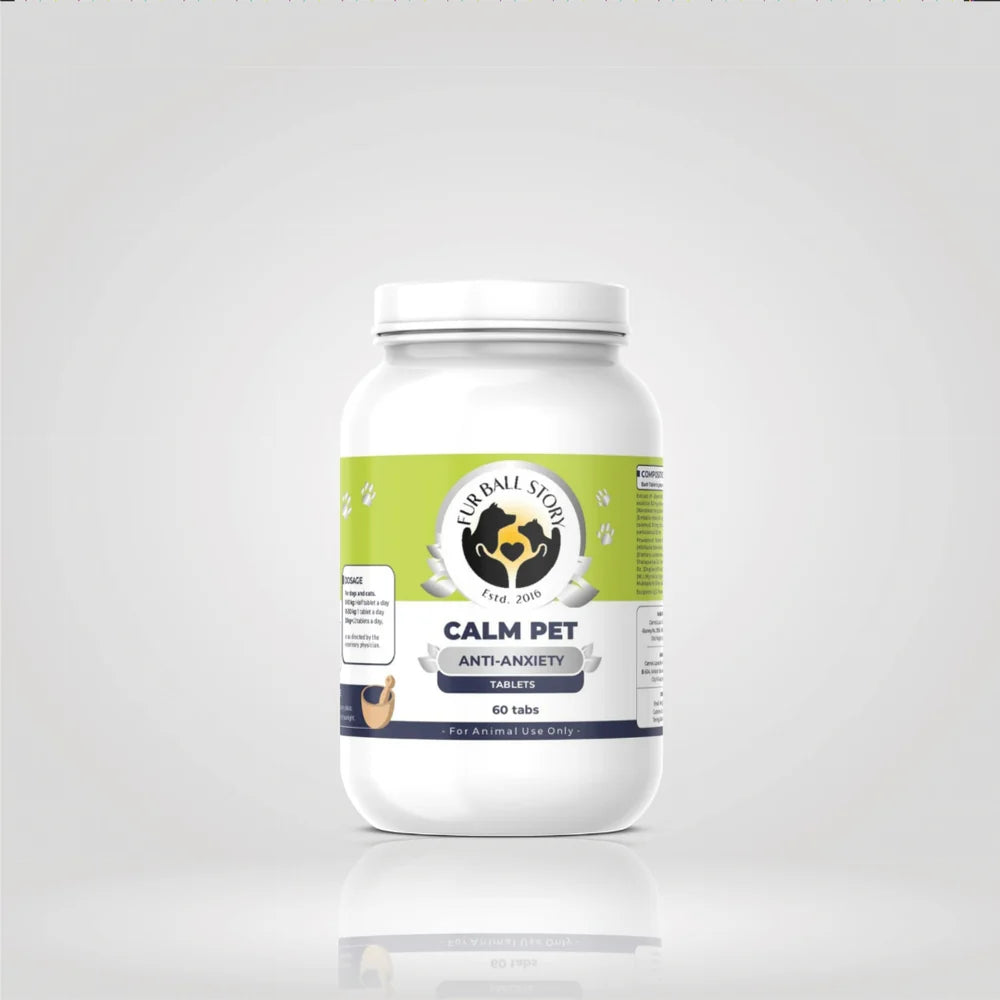 Calm Pet Anti Anxiety Tablets for Dogs & Cats - Effective Stress Relief and Relaxation Support