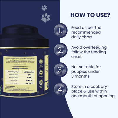 Biskoof - Digestion Support | India's Healthiest Treats for Dogs - 150 Gm
