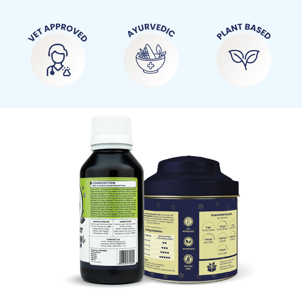 Dog Digestion Combo - Biskoof Digestion Support & Pacho Pet Syrup