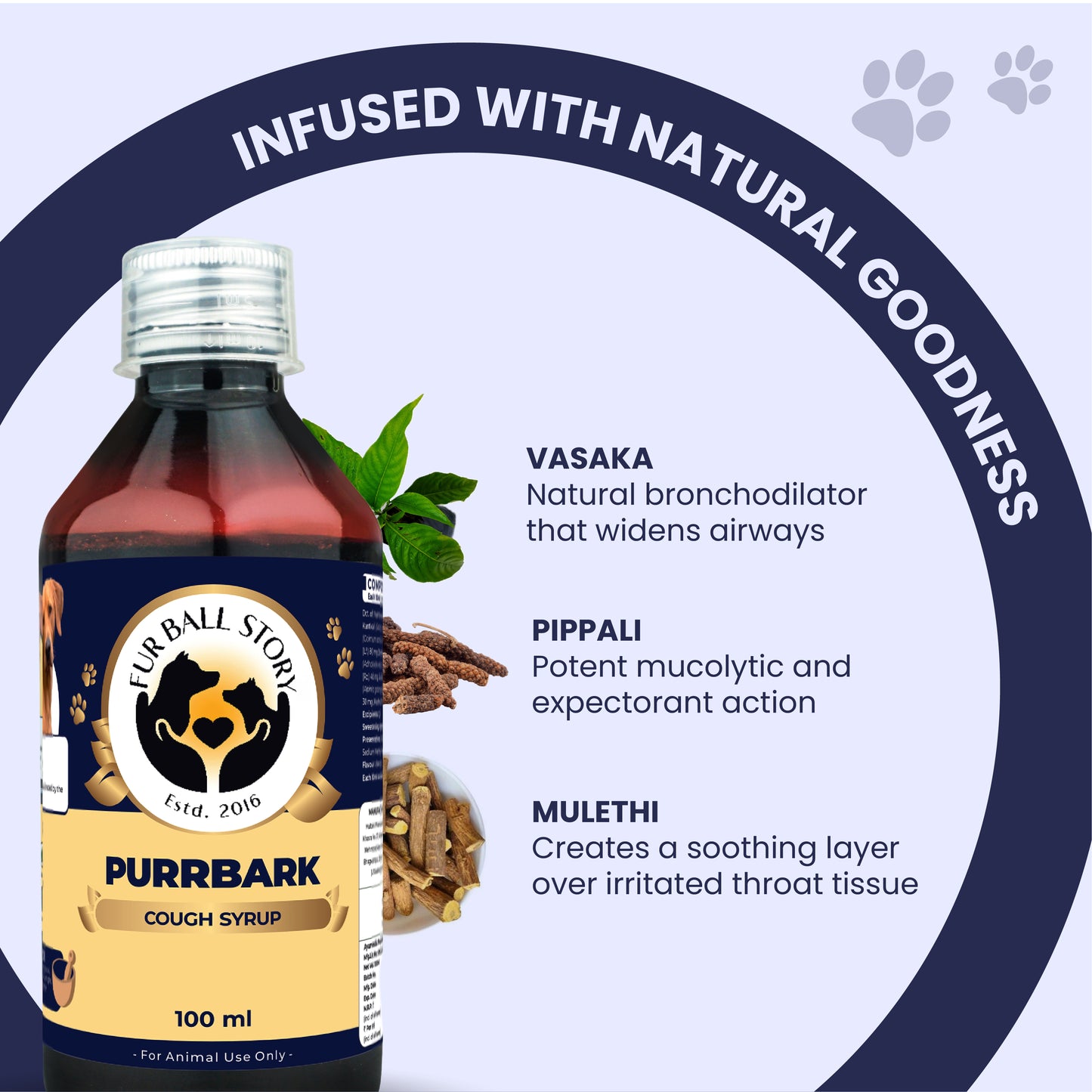 PurrBark Cold & Cough Syrup for Dogs & Cats