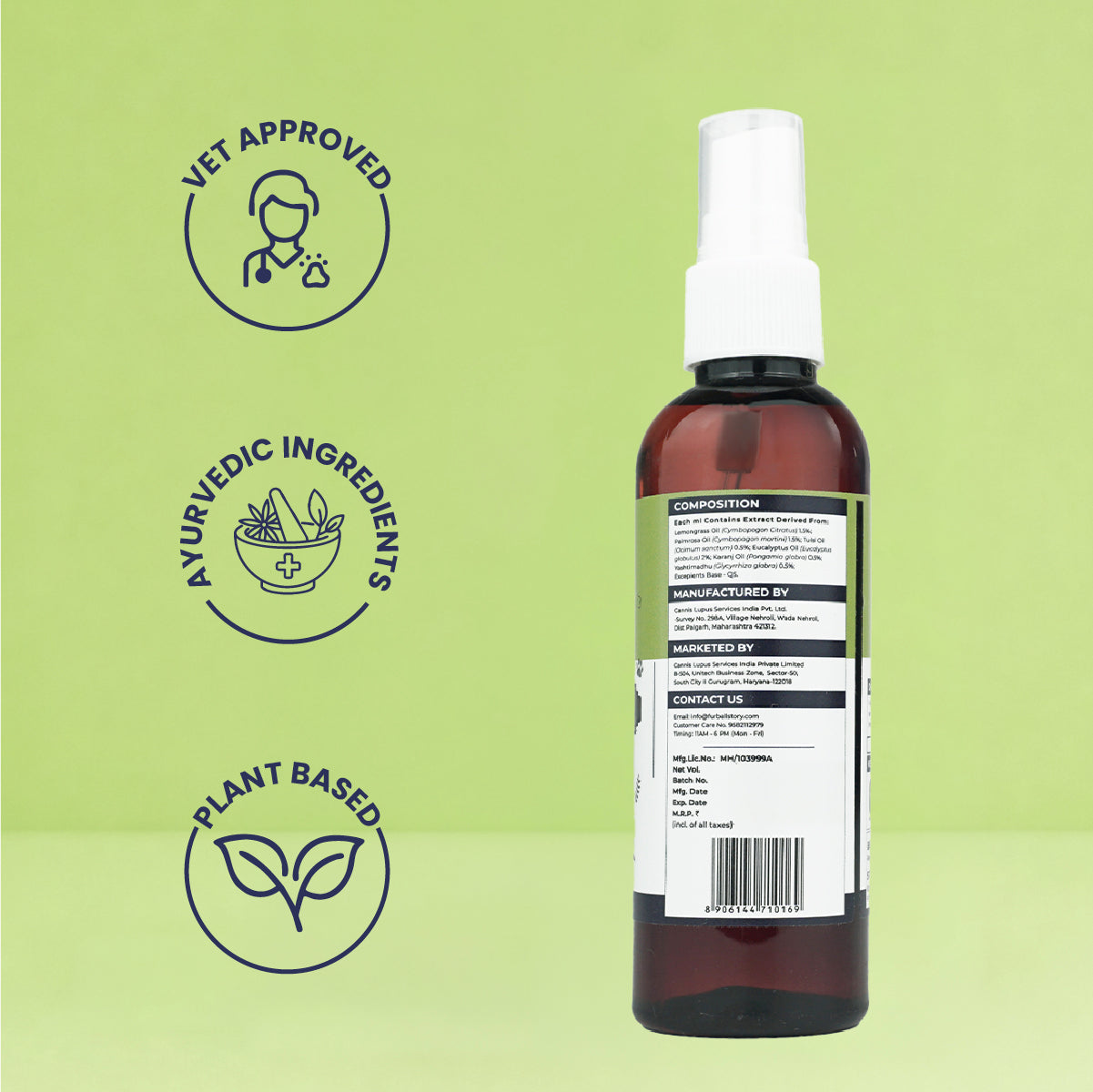 Tick Free: Tick & Flea Repelling Spray For Dogs & Cats