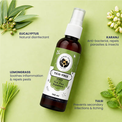 Tick Free: Tick & Flea Repelling Spray For Dogs & Cats