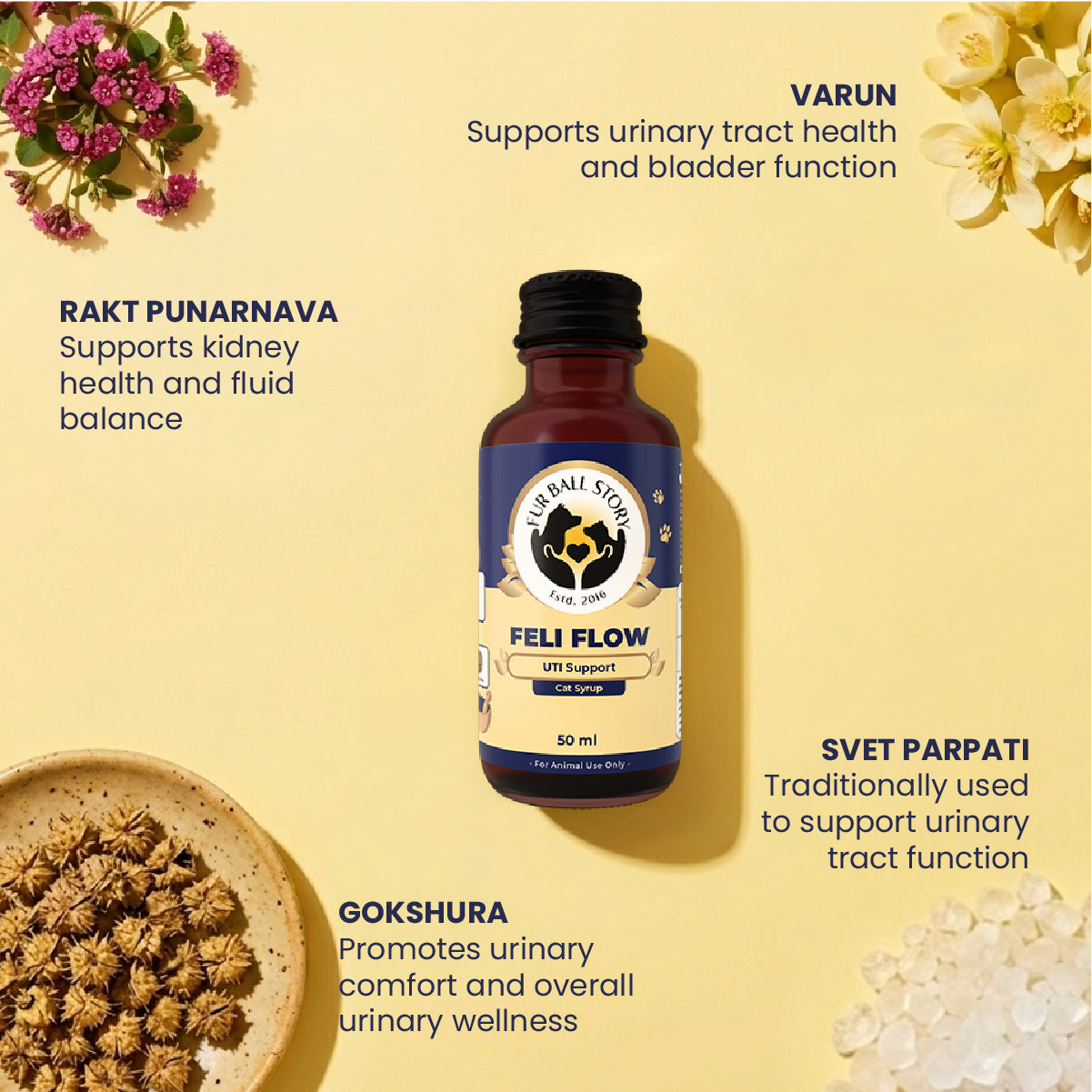 Feli Flow – Urinary Health Support Syrup for Cats | 50ml