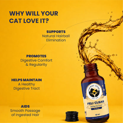 Feli Clear - Hairball Remover Syrup for Cats | 50ml