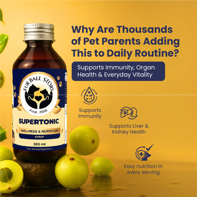 Supertonic Syrup: Ensures Head to Tail Wellness of Dogs & Cats - 200ml