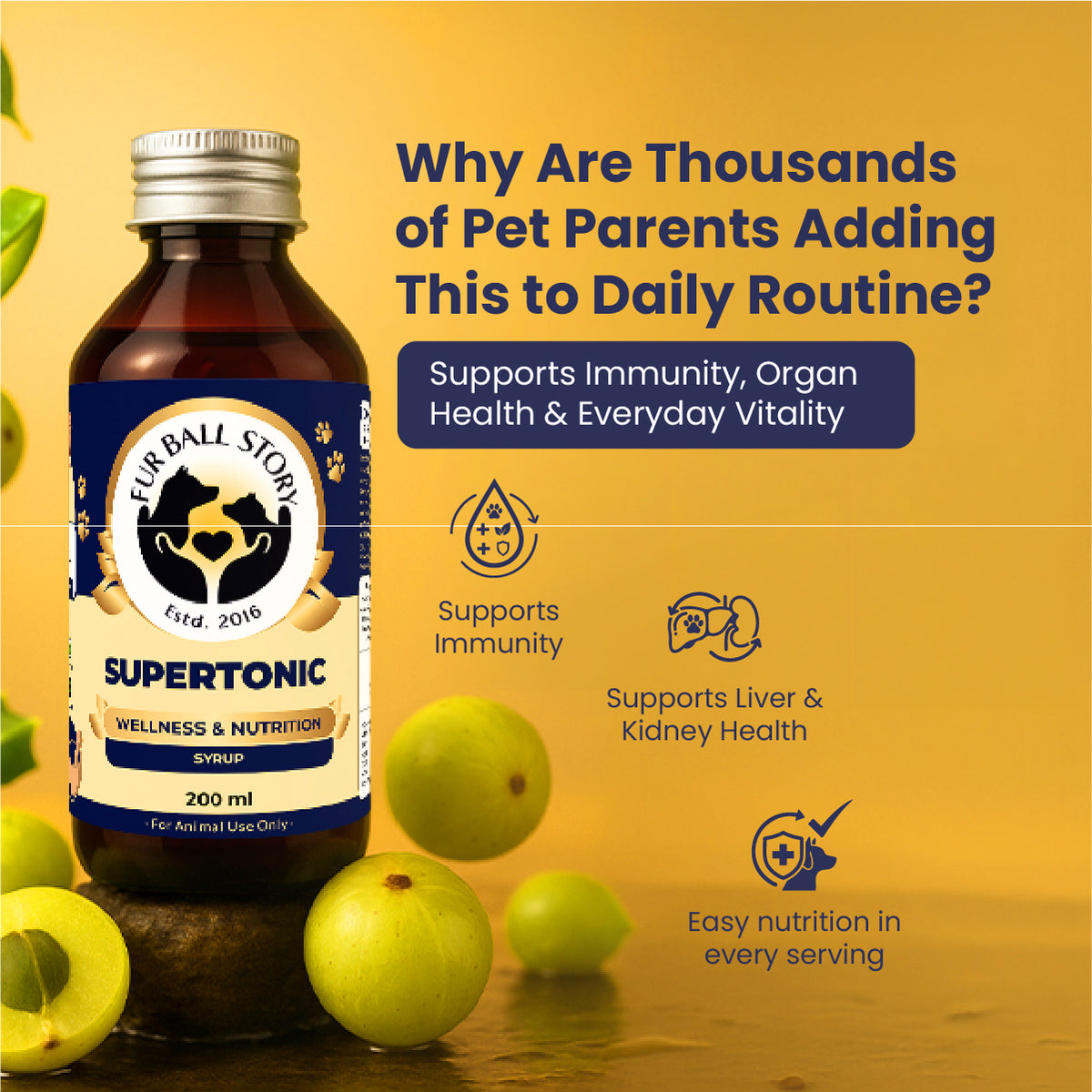 Dog Multivitamin Syrup India, Dog Immunity Booster India, Dog Wellness Supplement India, Dog Health Tonic India, Ayurvedic Dog Supplement India, Natural Dog Supplement India