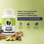 Calm Pet: Anti Anxiety Tablets For Dogs & Cats -  (60 tab/100gm)