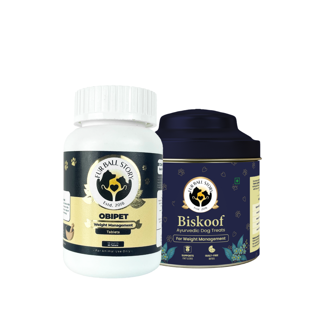 Obipet: Ayurvedic Weight Management Tablets for Dogs – 60 Tabs
