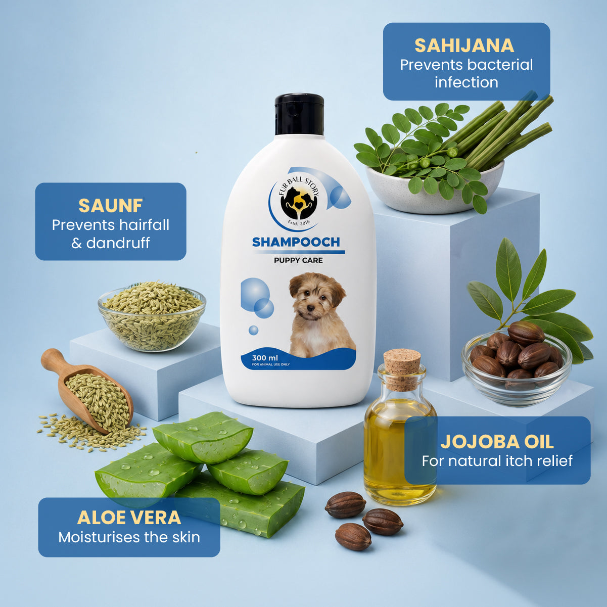 Shampooch Puppy Care: Puppy Shampoo For Gentle Cleansing - 300ml
