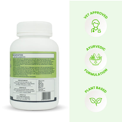 Calm Pet: Anti Anxiety Tablets For Dogs & Cats -  (60 tab/100gm)