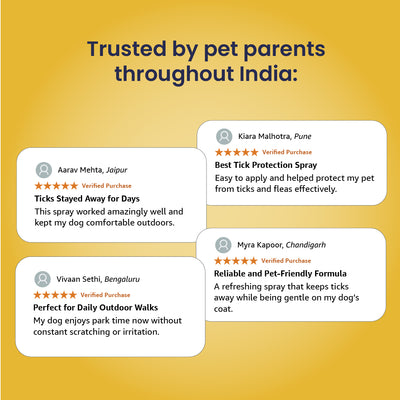 PrevenTick: Professional Range Advanced Tick & Flea Repelling Spray for Dogs & Cats- 200ml