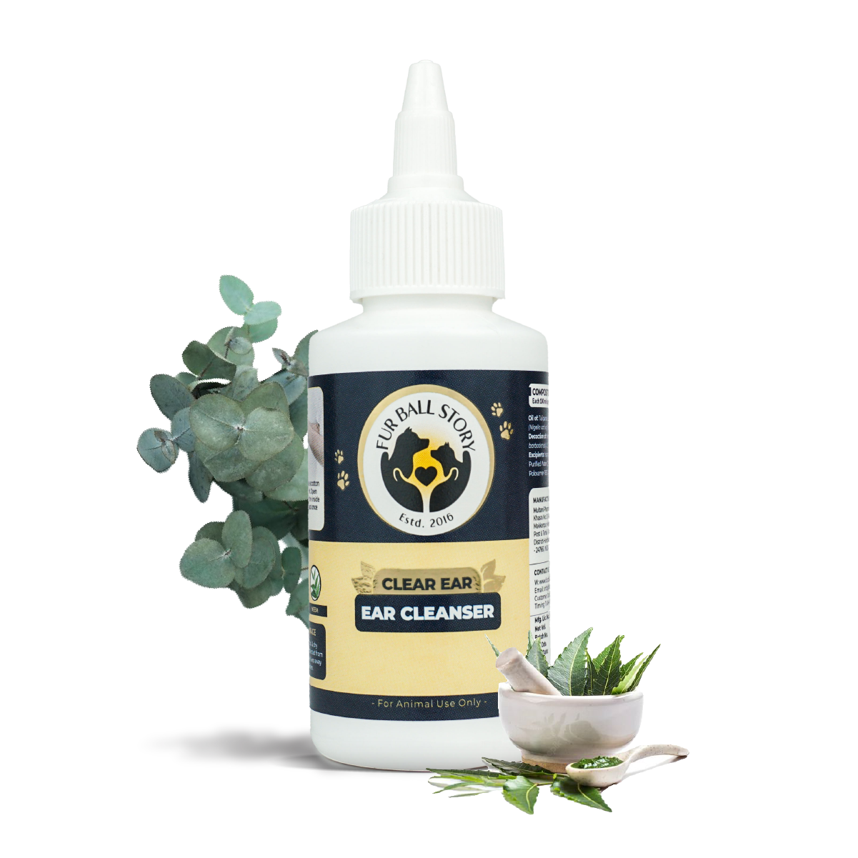 Clear Ear: Natural Antiseptic Ear Drops for Dogs (100ml)