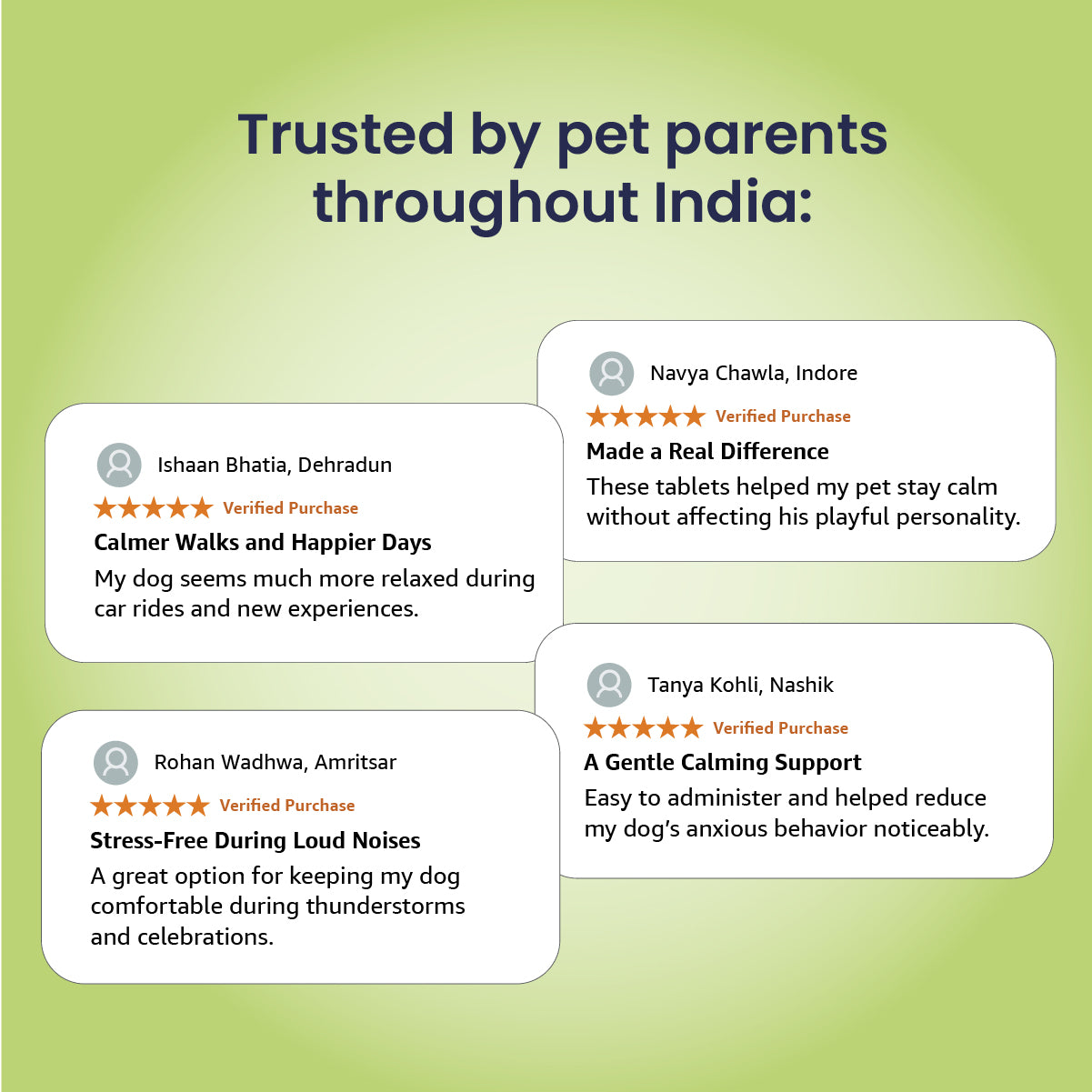 Calm Pet: Anti Anxiety Tablets For Dogs & Cats -  (60 tab/100gm)