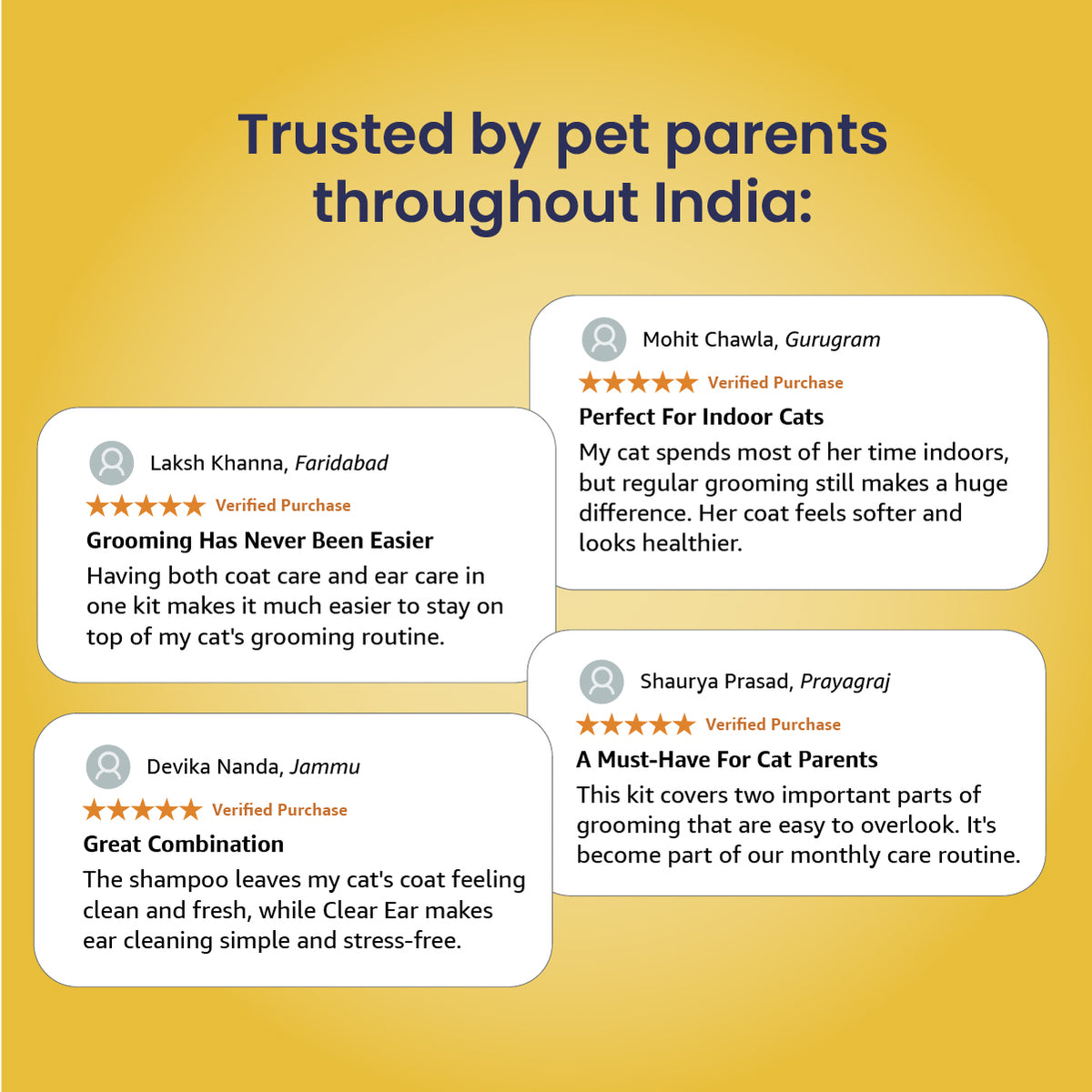 Cat Grooming Kit for Kittens, Kitten Grooming Kit India, Natural Cat Grooming Kit, Ayurvedic Cat Grooming Kit.