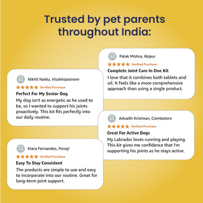 Joint Care Kit - Oil + Tablet: Maximizing Joint Care in Pets