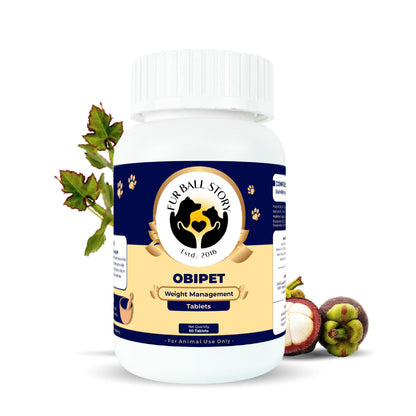 Obipet: Ayurvedic Weight Management Tablets for Dogs – 60 Tabs