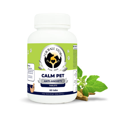 Calm Pet: Anti Anxiety Tablets For Dogs & Cats -  (60 tab/100gm)