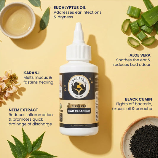 Dog Ear Cleaner, Ear Cleaner for Dogs, Dog Ear Drops, Ear Drops for Dogs, Dog Ear Cleaning Solution