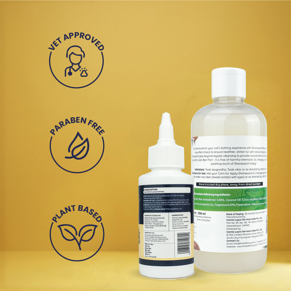 Complete Cat Grooming Kit Online, Natural Cat Grooming Kit India, Ayurvedic Cat Grooming Kit India, Kitten Grooming Kit Online