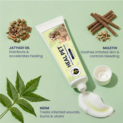 Heal Pet: Wound Healing Cream For Dogs & Cats - 60gm