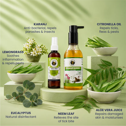 Tick Free Kit - Tick Free Spray &  Shampooch Tick Free