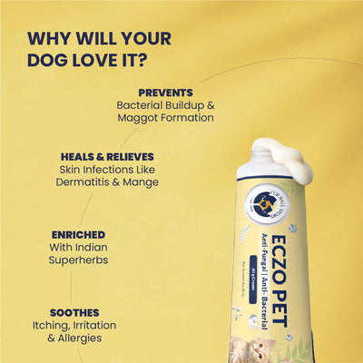 Eczo Pet Cream: Treats Skin Infections In Dogs & Cats - 60gm