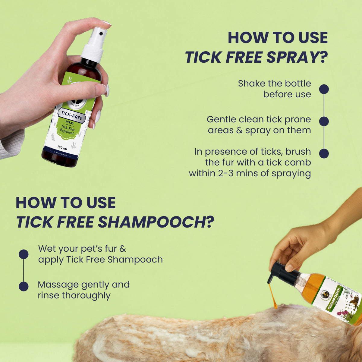 Tick Free Kit - Tick Free Spray &  Shampooch Tick Free